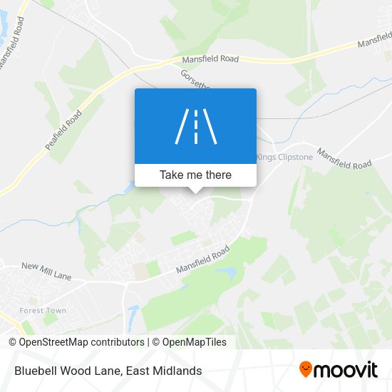 Bluebell Wood Lane map