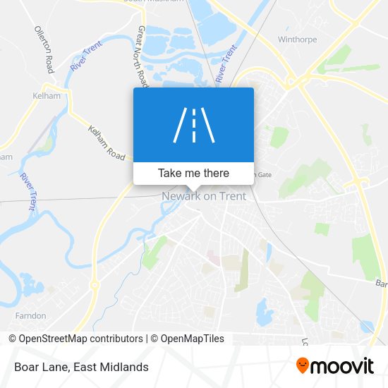 Boar Lane map