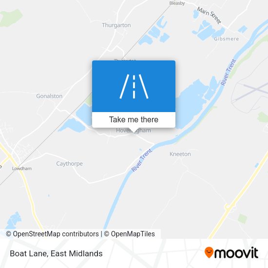 Boat Lane map