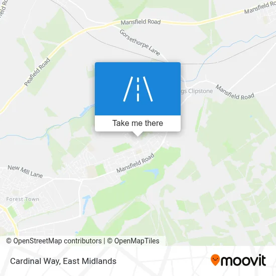 Cardinal Way map