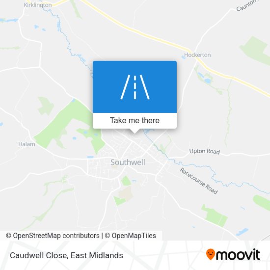 Caudwell Close map