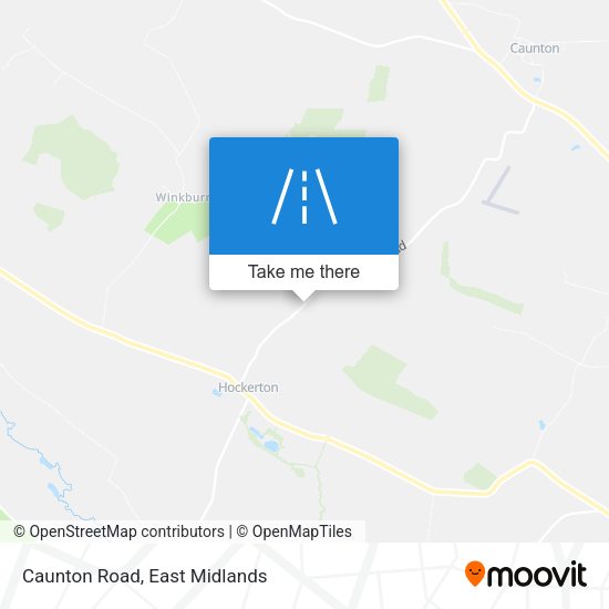 Caunton Road map