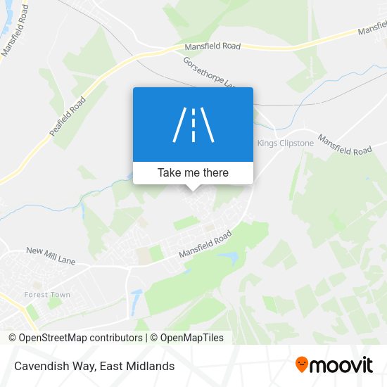 Cavendish Way map