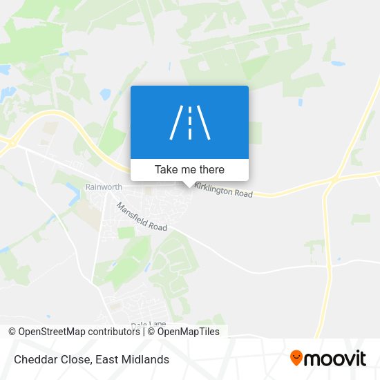 Cheddar Close map