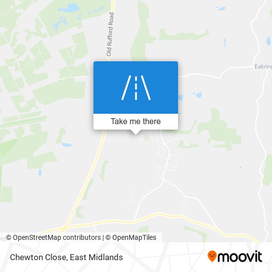 Chewton Close map