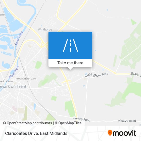 Claricoates Drive map