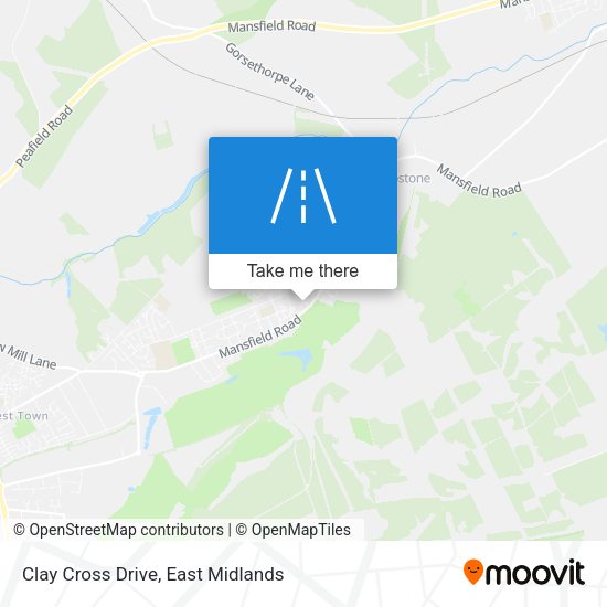 Clay Cross Drive map