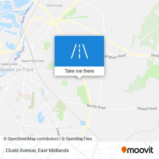 Cludd Avenue map