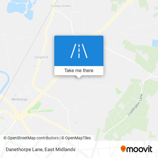 Danethorpe Lane map