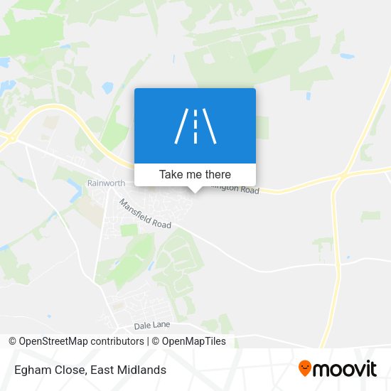 Egham Close map