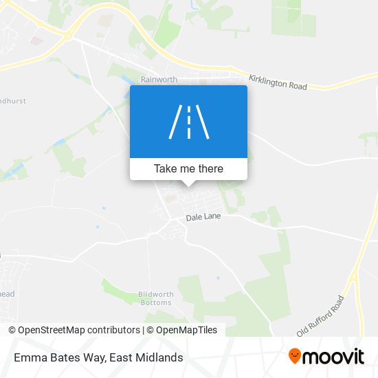 Emma Bates Way map