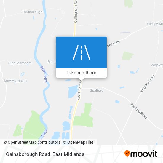 Gainsborough Road map