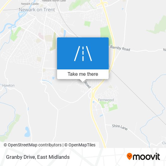 Granby Drive map