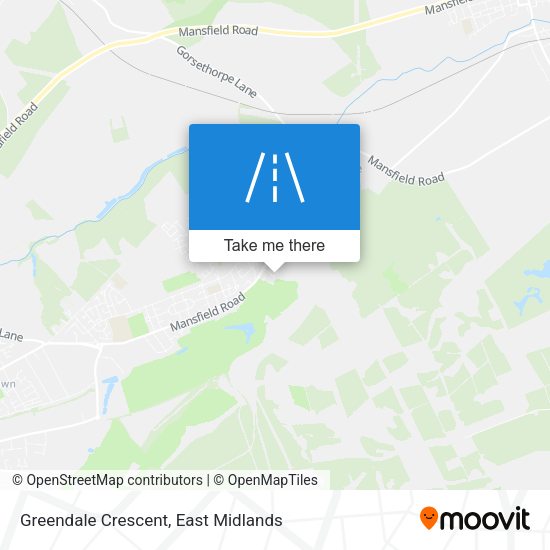 Greendale Crescent map