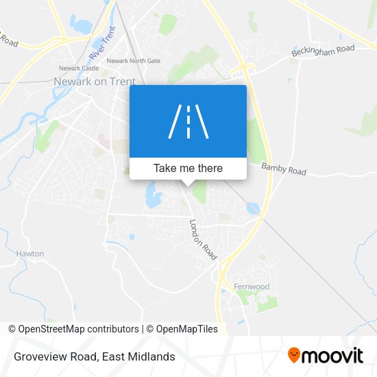 Groveview Road map