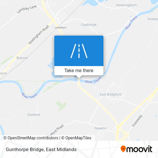 Gunthorpe Bridge map