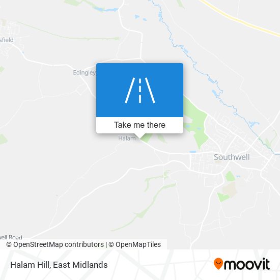 Halam Hill map