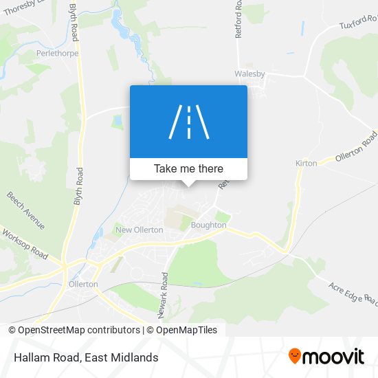 Hallam Road map