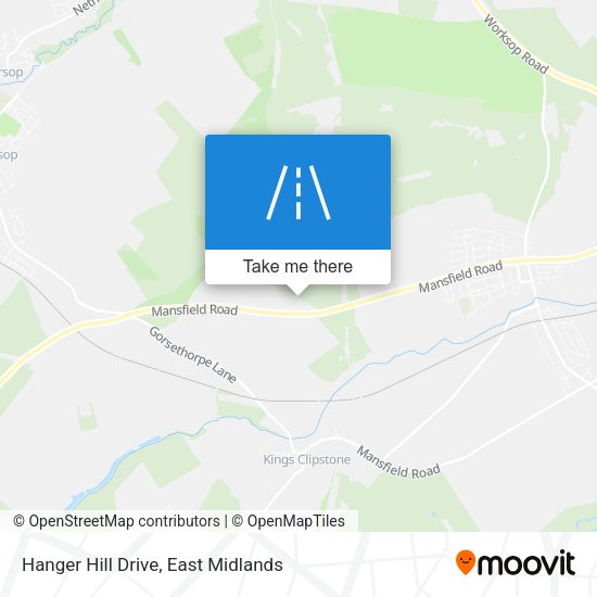 Hanger Hill Drive map