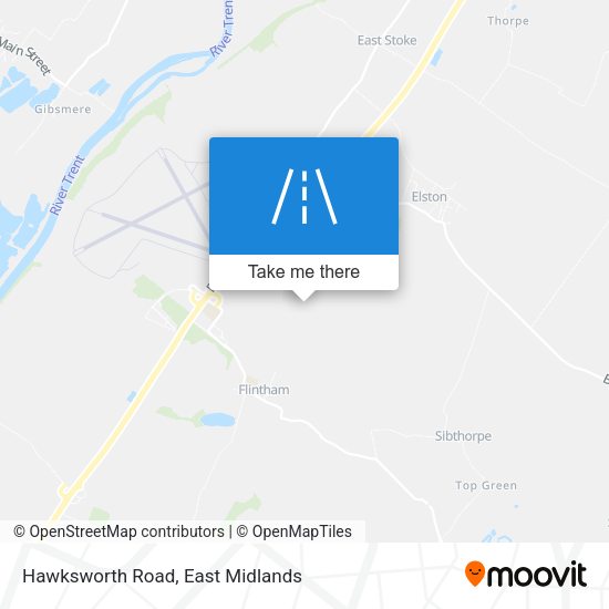 Hawksworth Road map