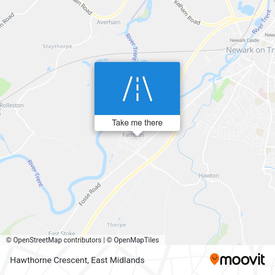 Hawthorne Crescent map