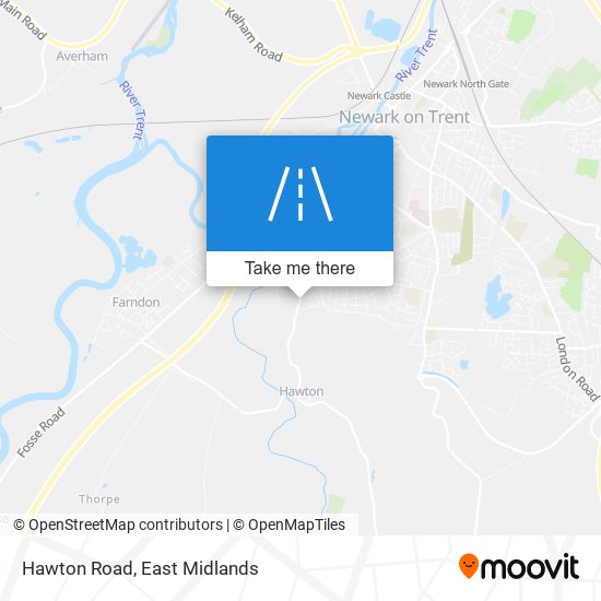 Hawton Road map