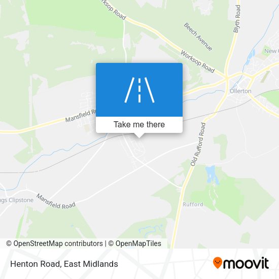 Henton Road map
