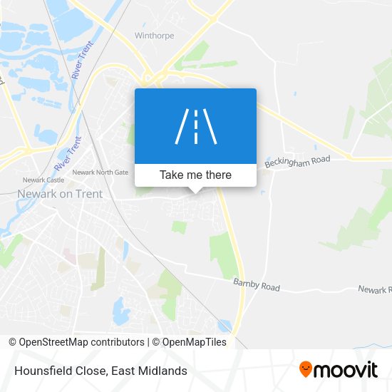 Hounsfield Close map