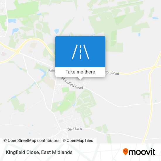 Kingfield Close map