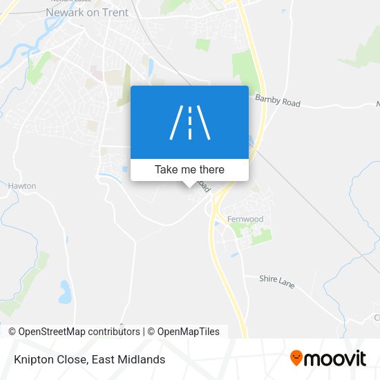 Knipton Close map