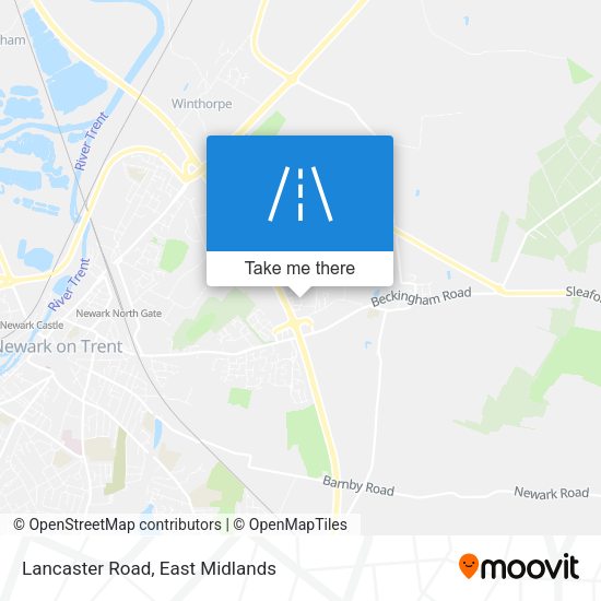 Lancaster Road map