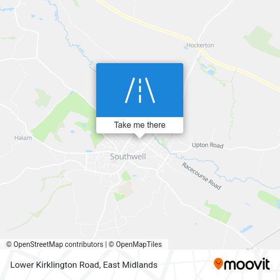 Lower Kirklington Road map
