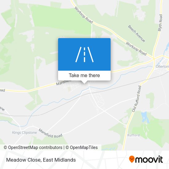 Meadow Close map