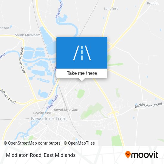 Middleton Road map