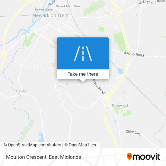 Moulton Crescent map