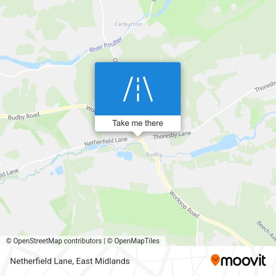 Netherfield Lane map