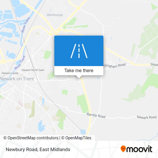 Newbury Road map