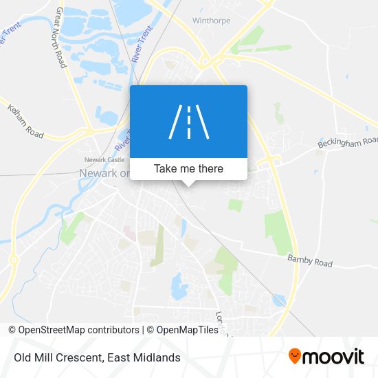 Old Mill Crescent map