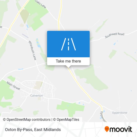 Oxton By-Pass map