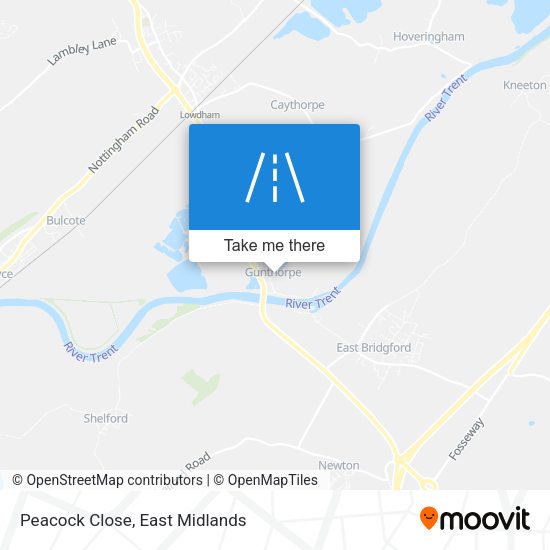 Peacock Close map