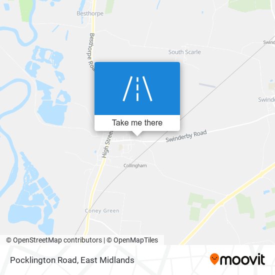 Pocklington Road map