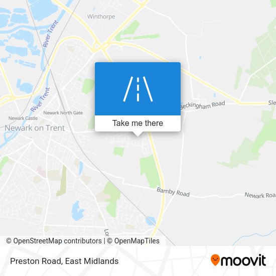 Preston Road map