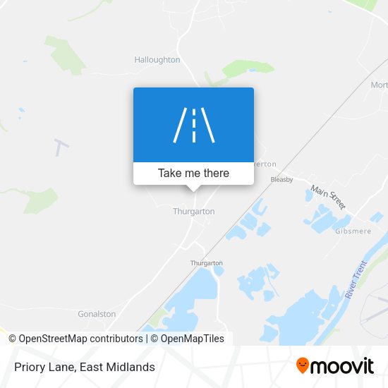 Priory Lane map