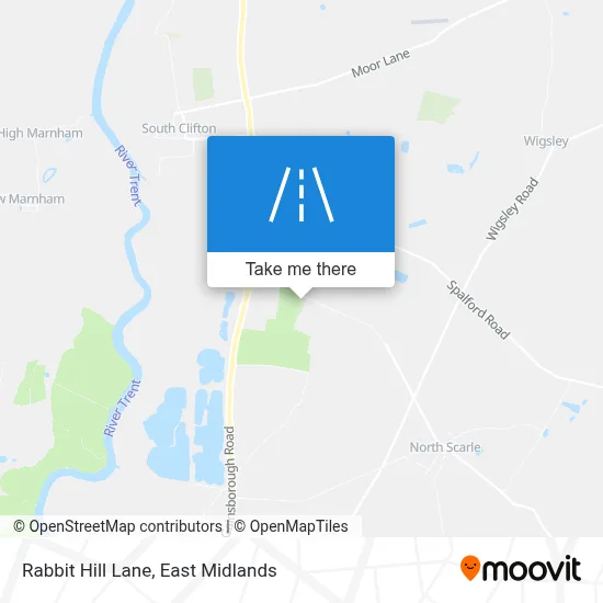 Rabbit Hill Lane map