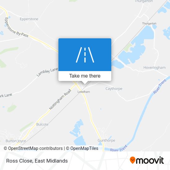 Ross Close map