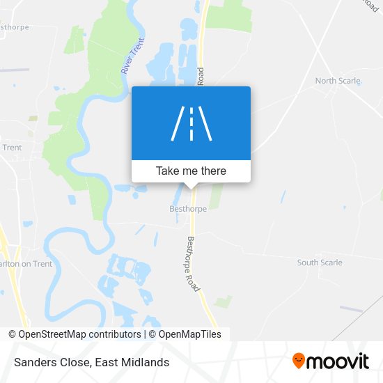 Sanders Close map