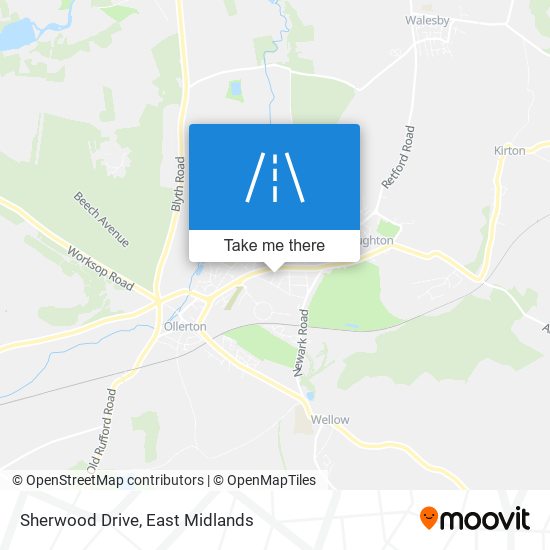 Sherwood Drive map