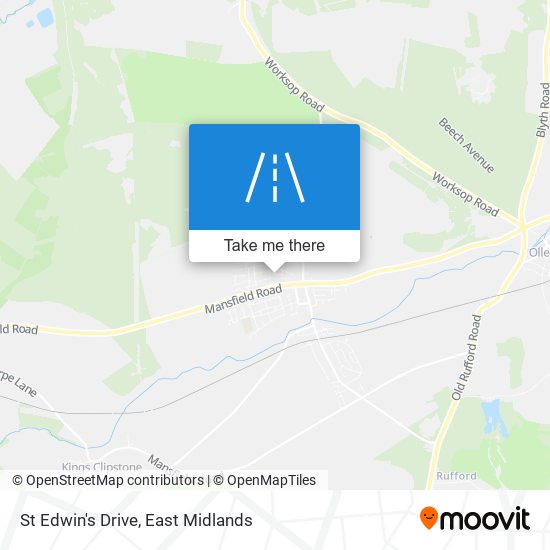 St Edwin's Drive map