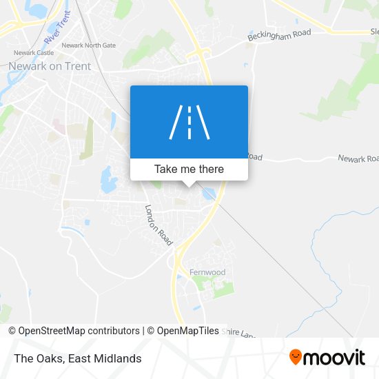 The Oaks map
