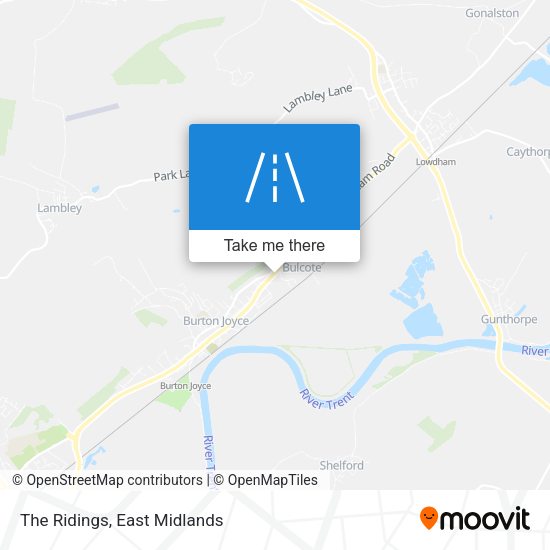 The Ridings map